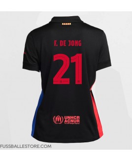 Günstige Barcelona Frenkie de Jong #21 Auswärtstrikot Damen 2024-25 Kurzarm